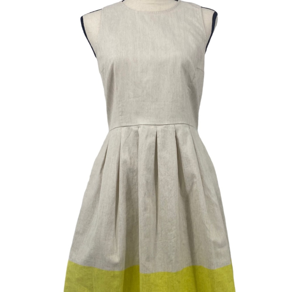 ☀️ GAP LINEN ☀️ Blend Pleated Dress Size 4